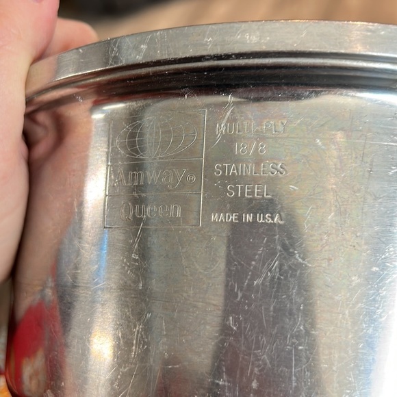 Vintage AMWAY QUEEN 2.5 Qt Sauce Pot & Cover 18/8 3Ply Stainless Steel USA - Picture 6 of 6